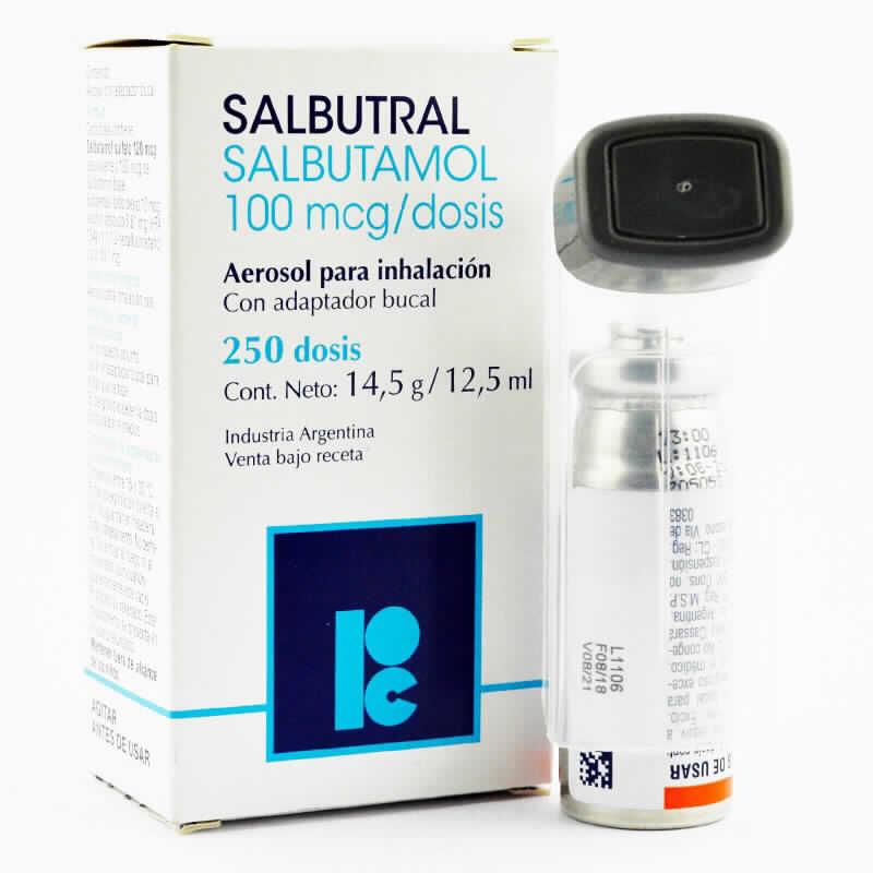 Salbutral Salbutamol 100mcg Spray com 250 doses - Farmácia Brasil